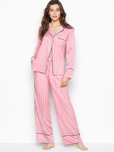 Pijama-Pantalon-de-Saten-Victoria-s-Secret